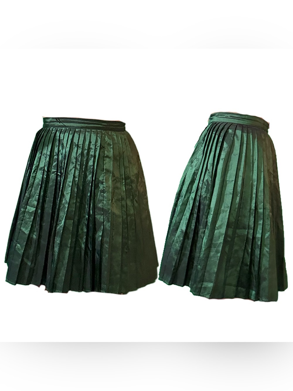 ModCloth Emerald Green Pleated Midi Skirt Size M